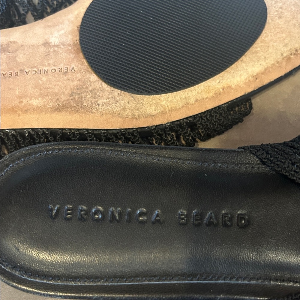 Veronica Beard Black Mesh Martina Slide Sandals Sz 9 - Picture 5 of 8